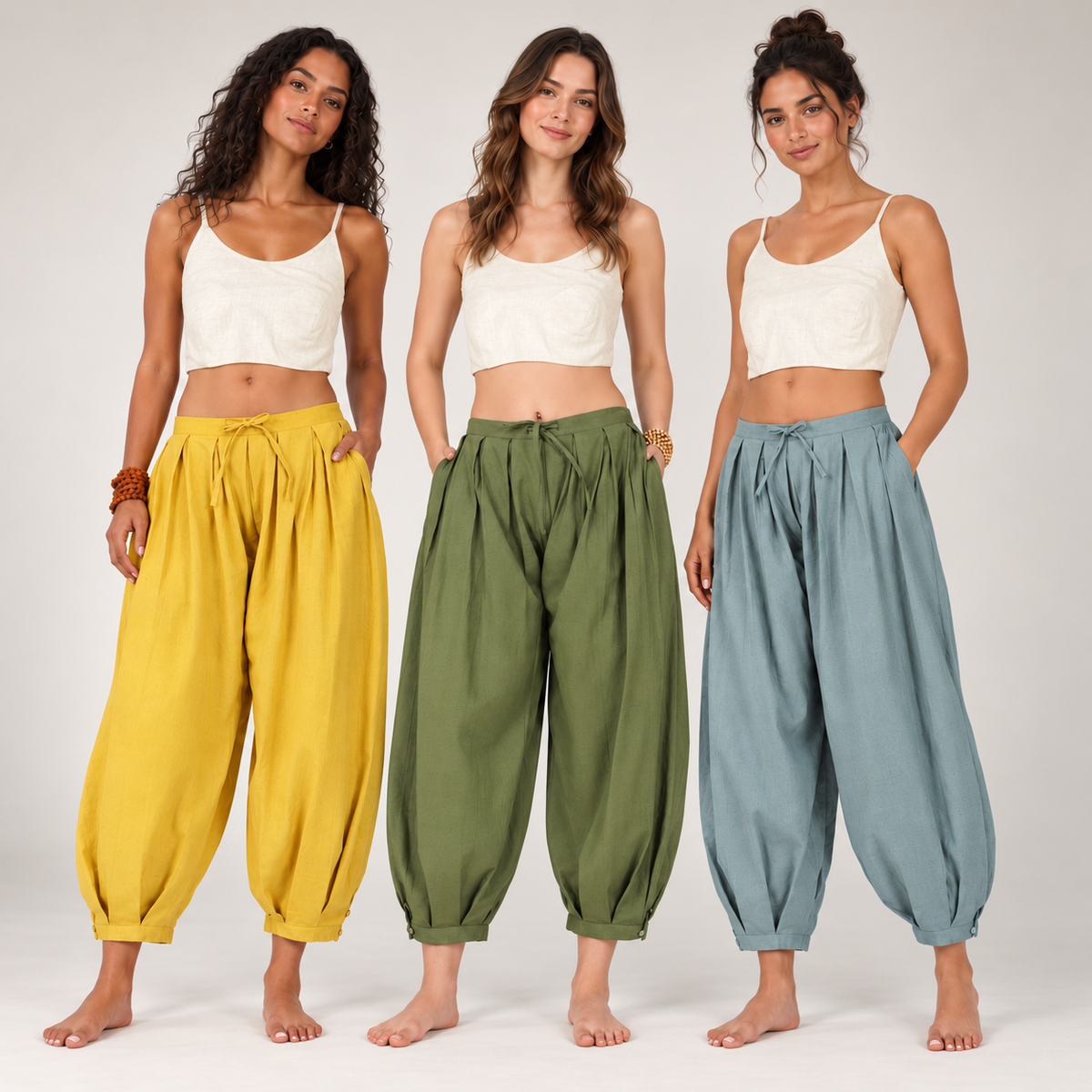 Chakra Yoga Pants - Set of 3 (Multi-colour Pack) — view 1