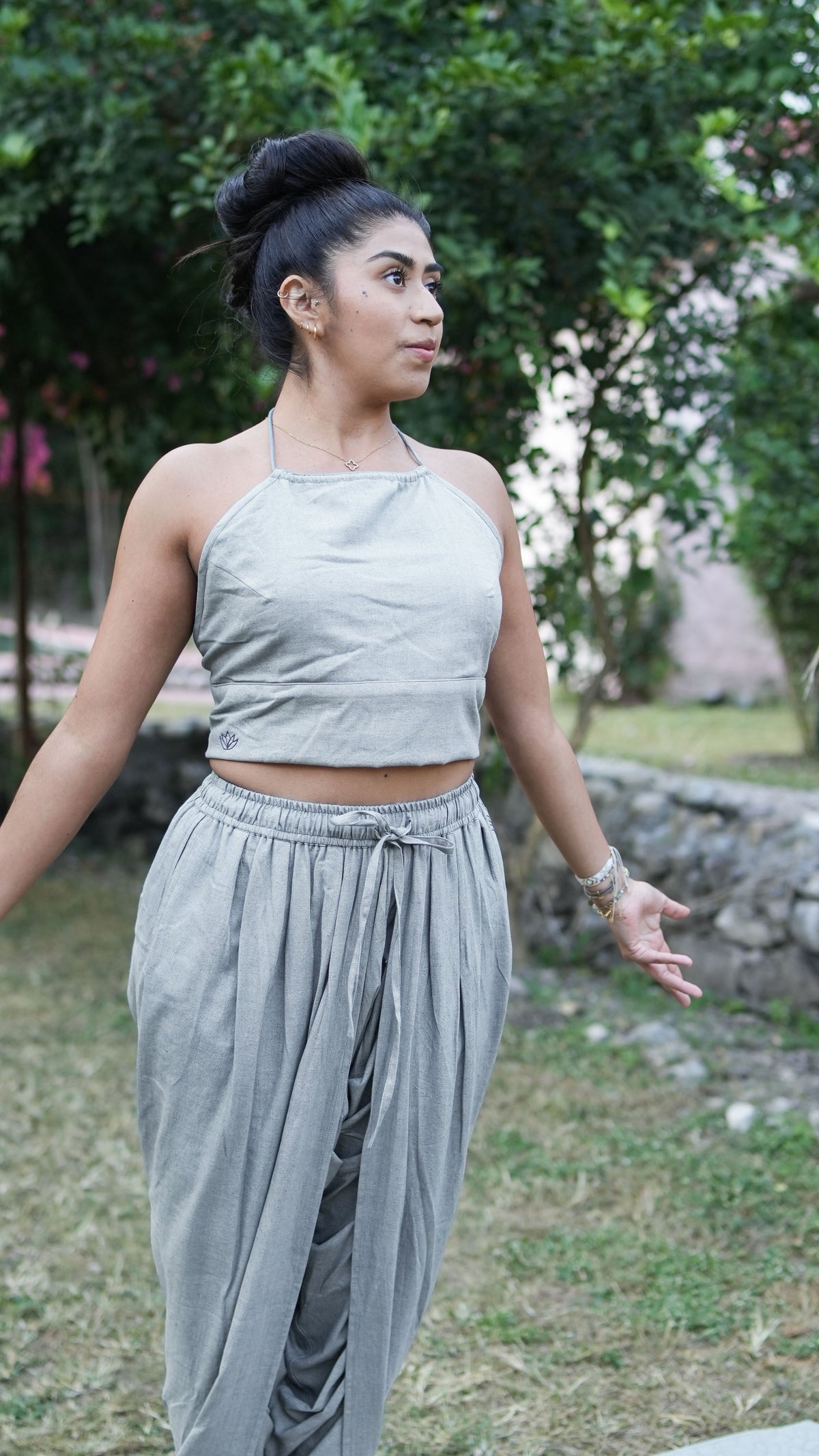 Akasha Matching Set - Women's Yoga Matching Set - Grey — view 9
