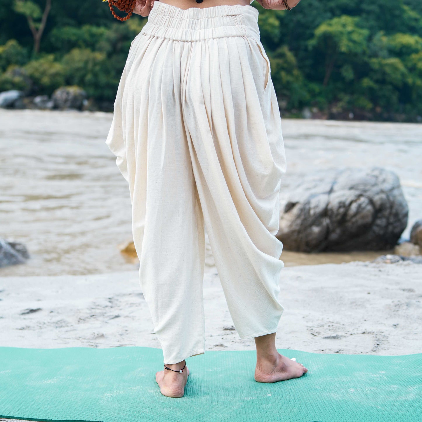Buddhi Pant - Women's Cotton Yoga Pants - Unbleached