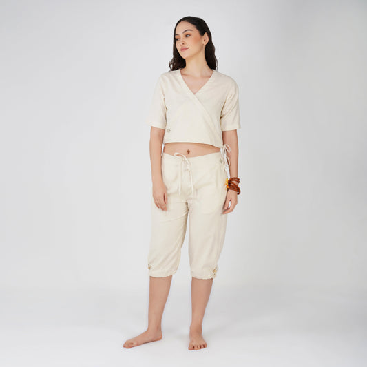 Apas Matching Set - Women's Yoga Matching Set - Unbleached