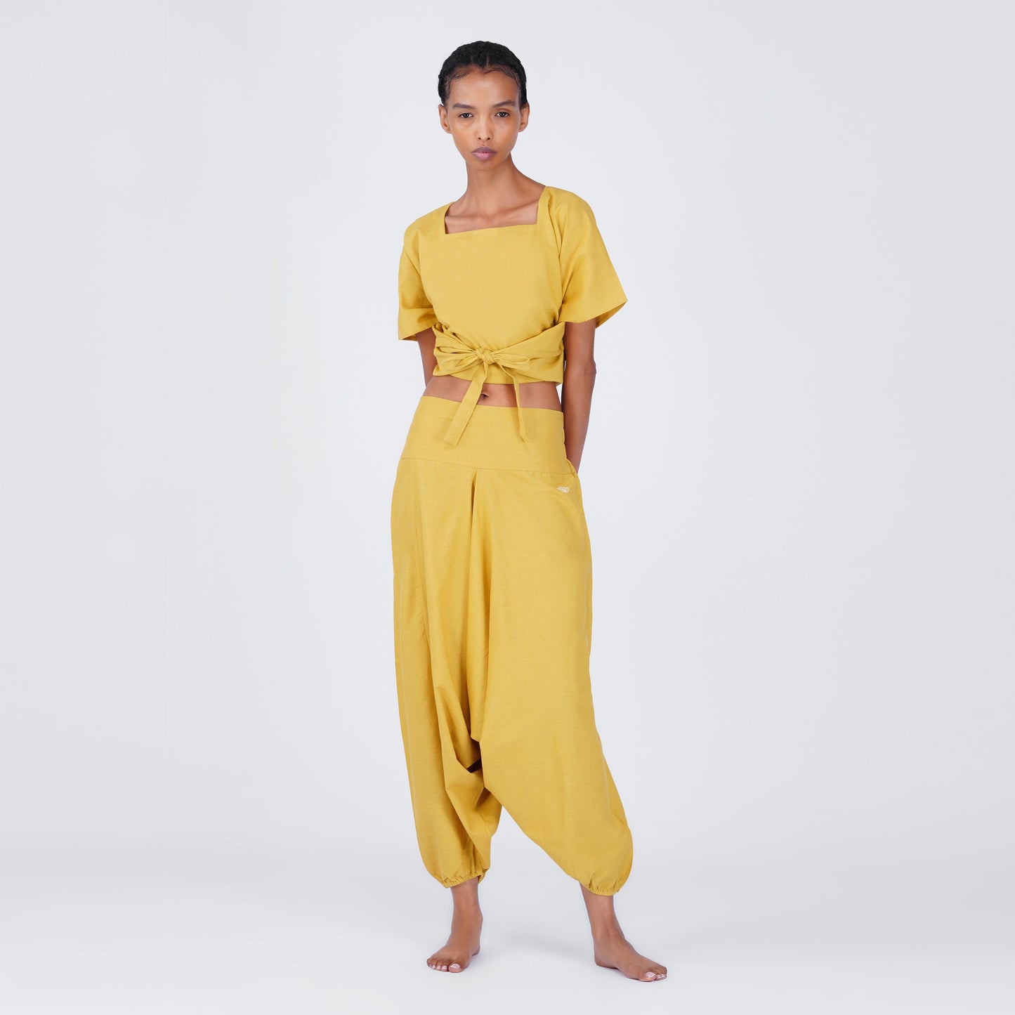 Shwet Matching Set - Women's Yoga Matching Set - Yellow