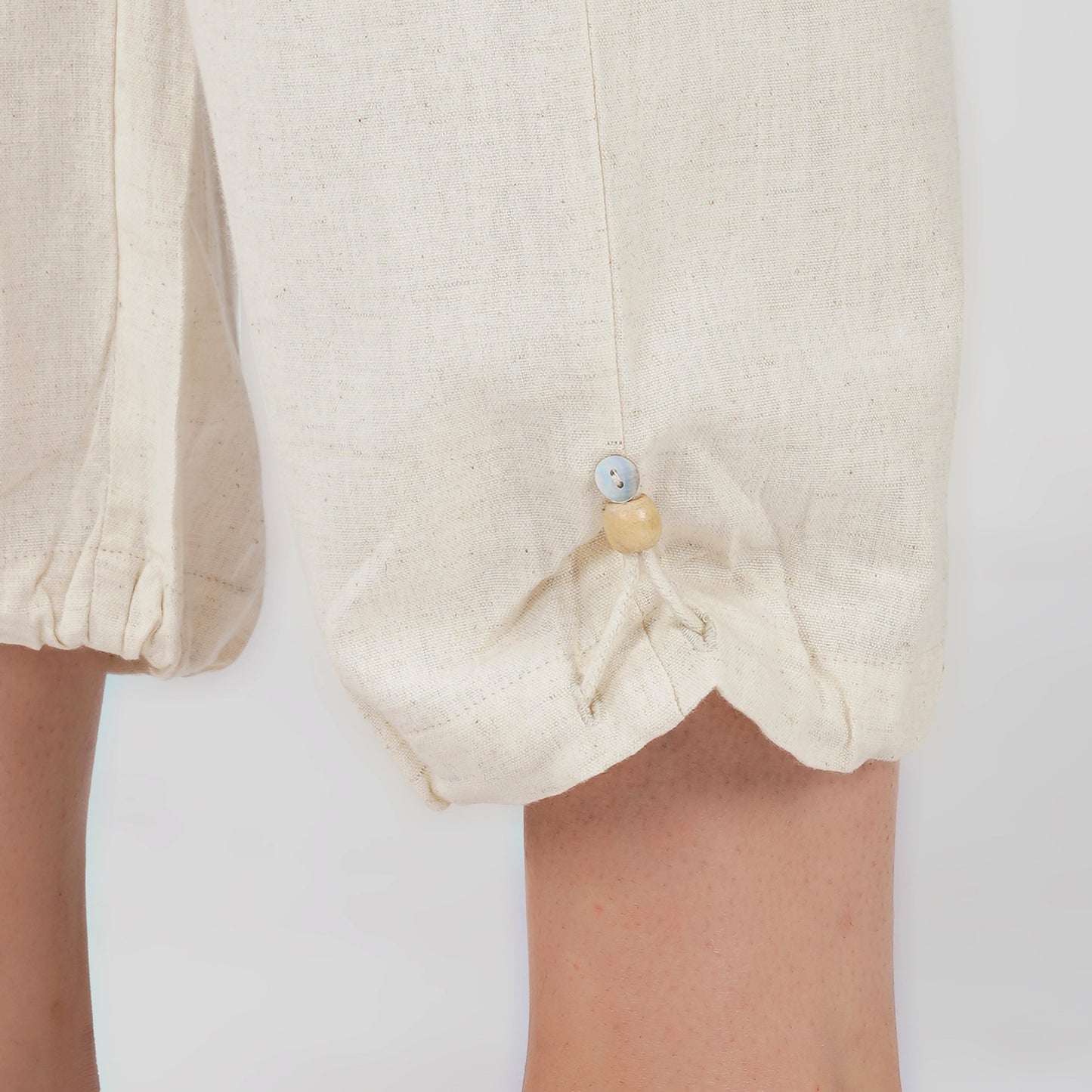 Ananda Pant - Women's Cotton Yoga Pants - Unbleached