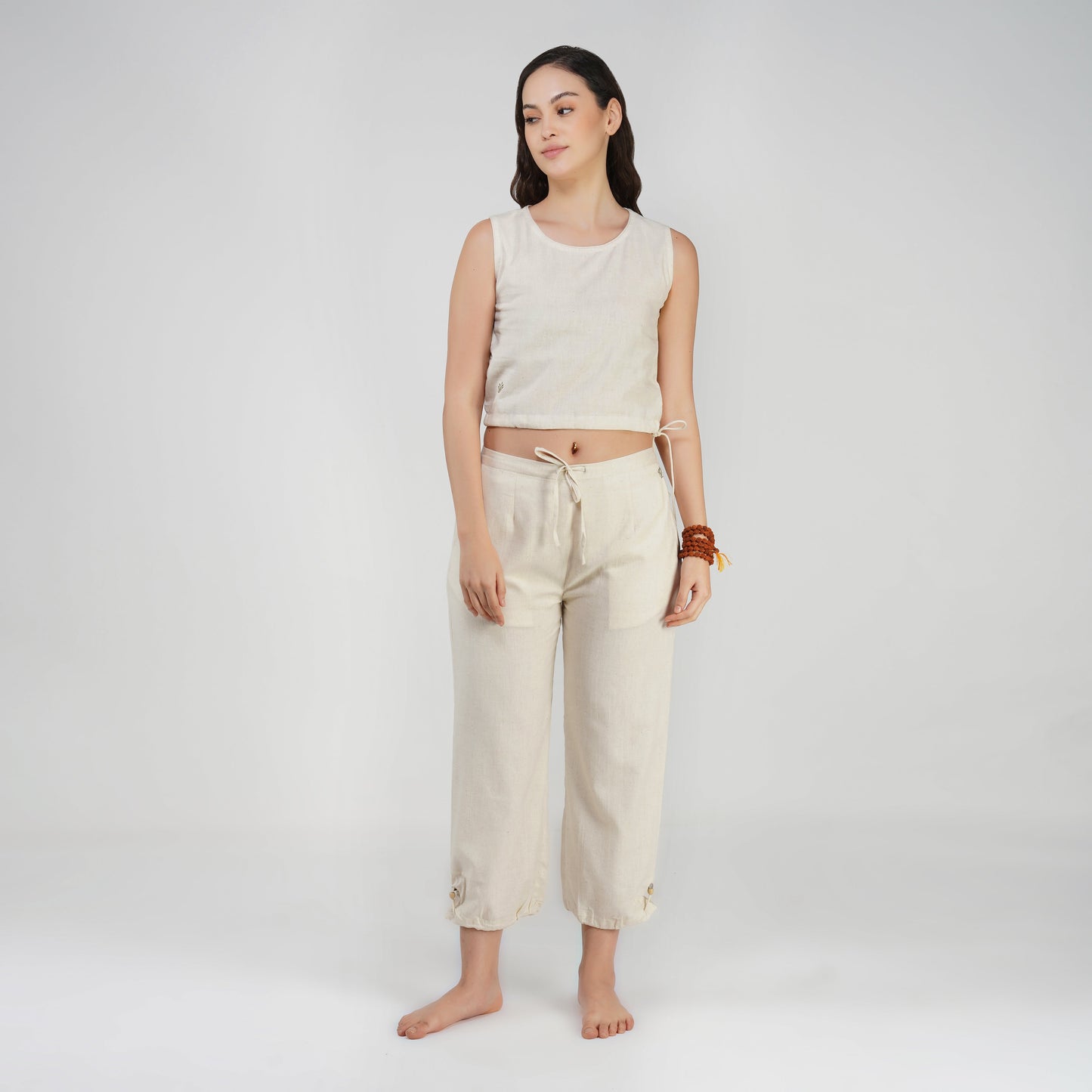 Ananda Matching Set - Women's Yoga Matching Set - Unbleached