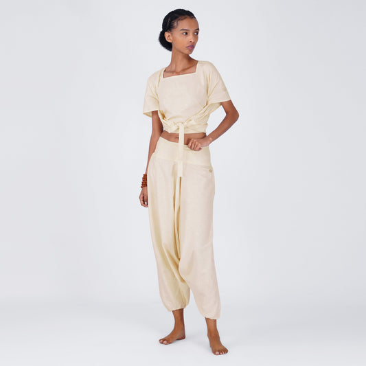 Shwet Matching Set - Women's Yoga Matching Set - Unbleached