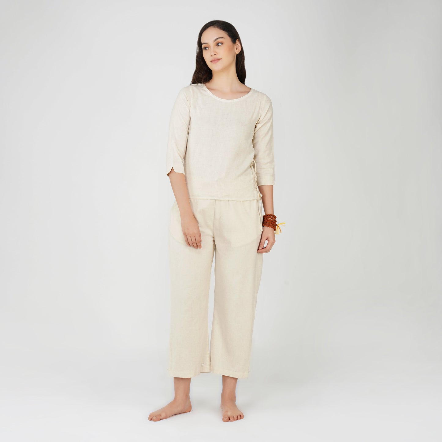Chandra Matching Set - Women's Yoga Matching Set - Unbleached