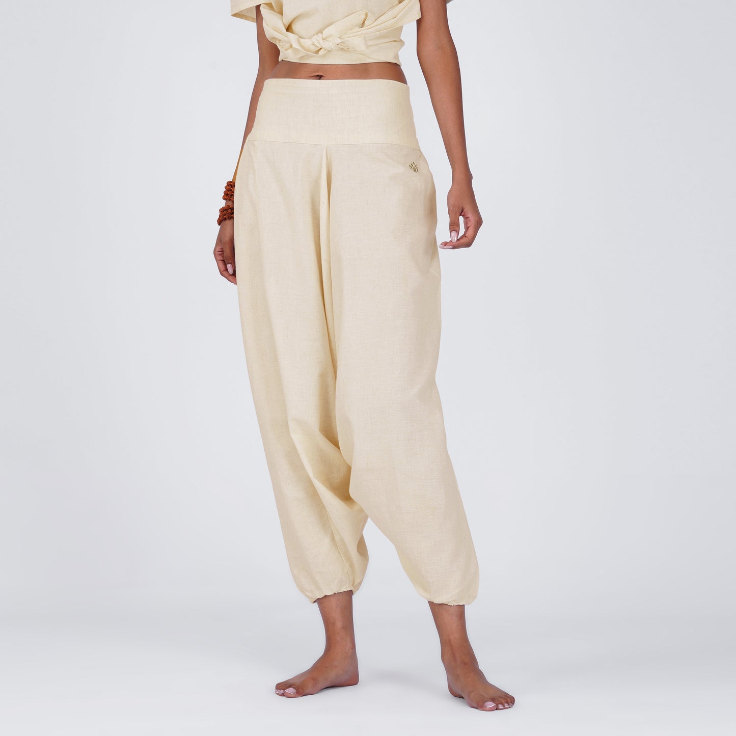 Shwet Pant - Women's Cotton Yoga Pants - Unbleached