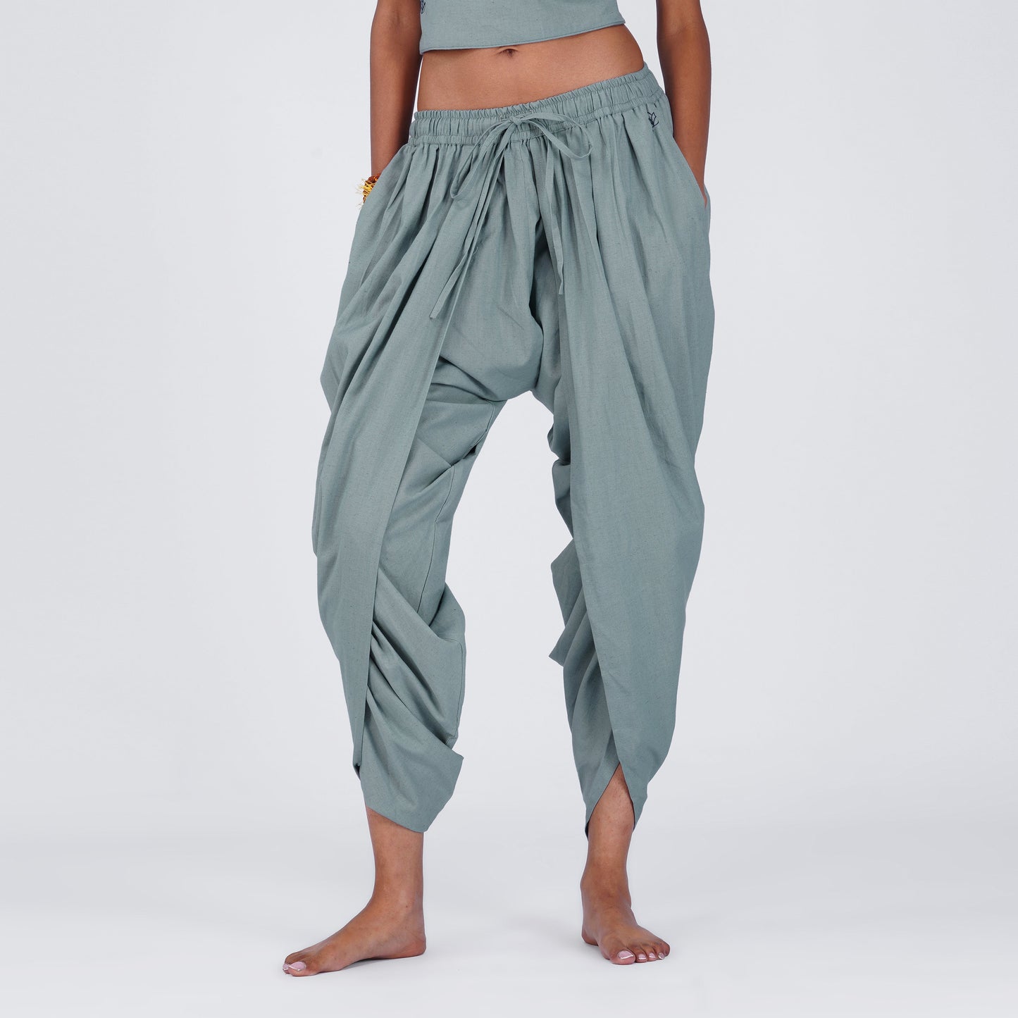 Akasha Pant - Women's Cotton Yoga Pants - Grey