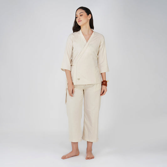 Dharma Matching Set - Women's Yoga Matching Set - Unbleached