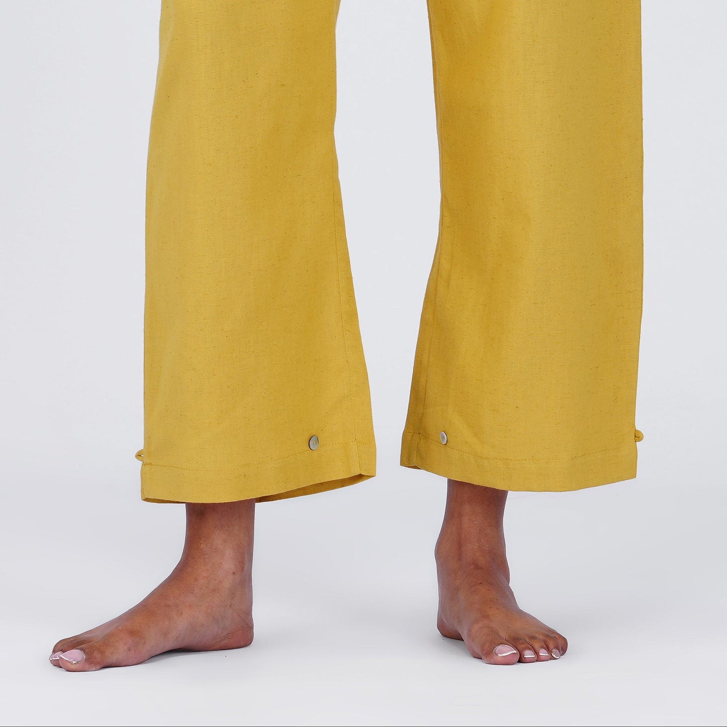 Chandra Pant - Women's Cotton Yoga Pants - Yellow