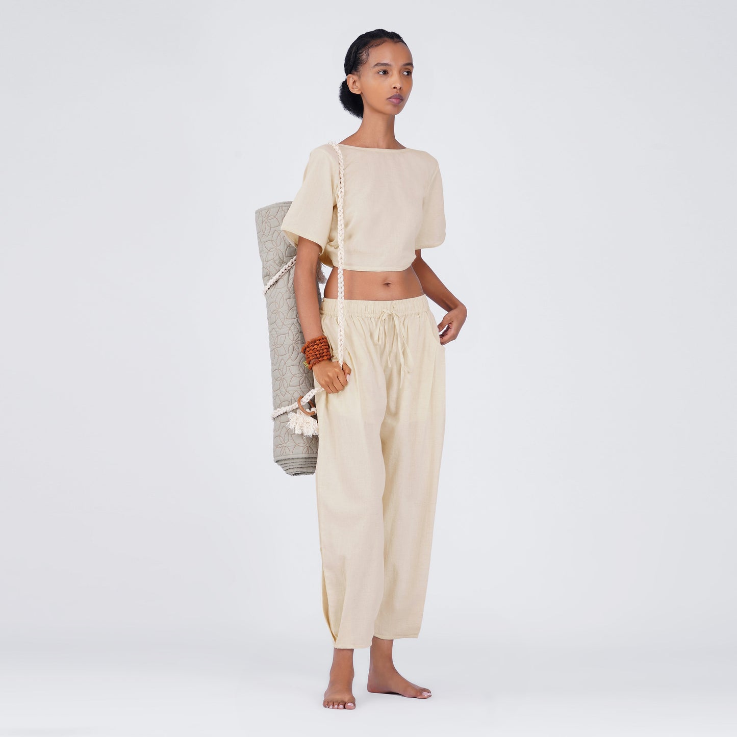 Soma Matching Set - Women's Yoga Matching Set - Unbleached