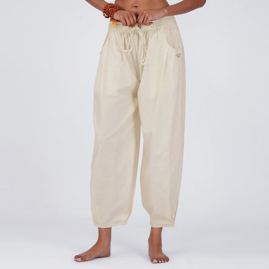 Soma Pant - Women's Cotton Yoga Pants - Unbleached