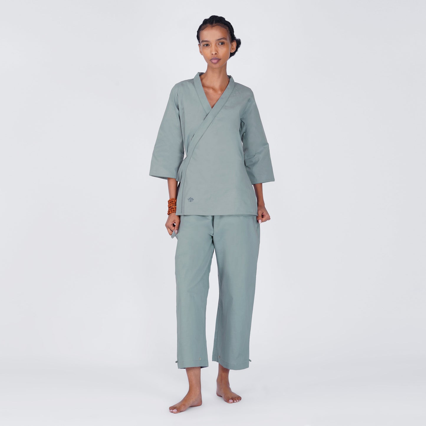 Dharma Matching Set - Women's Yoga Matching Set - Grey