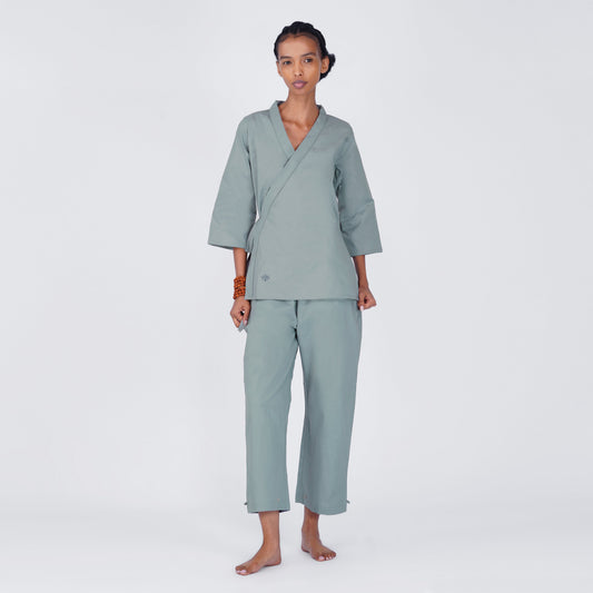 Dharma Matching Set - Women's Yoga Matching Set - Grey