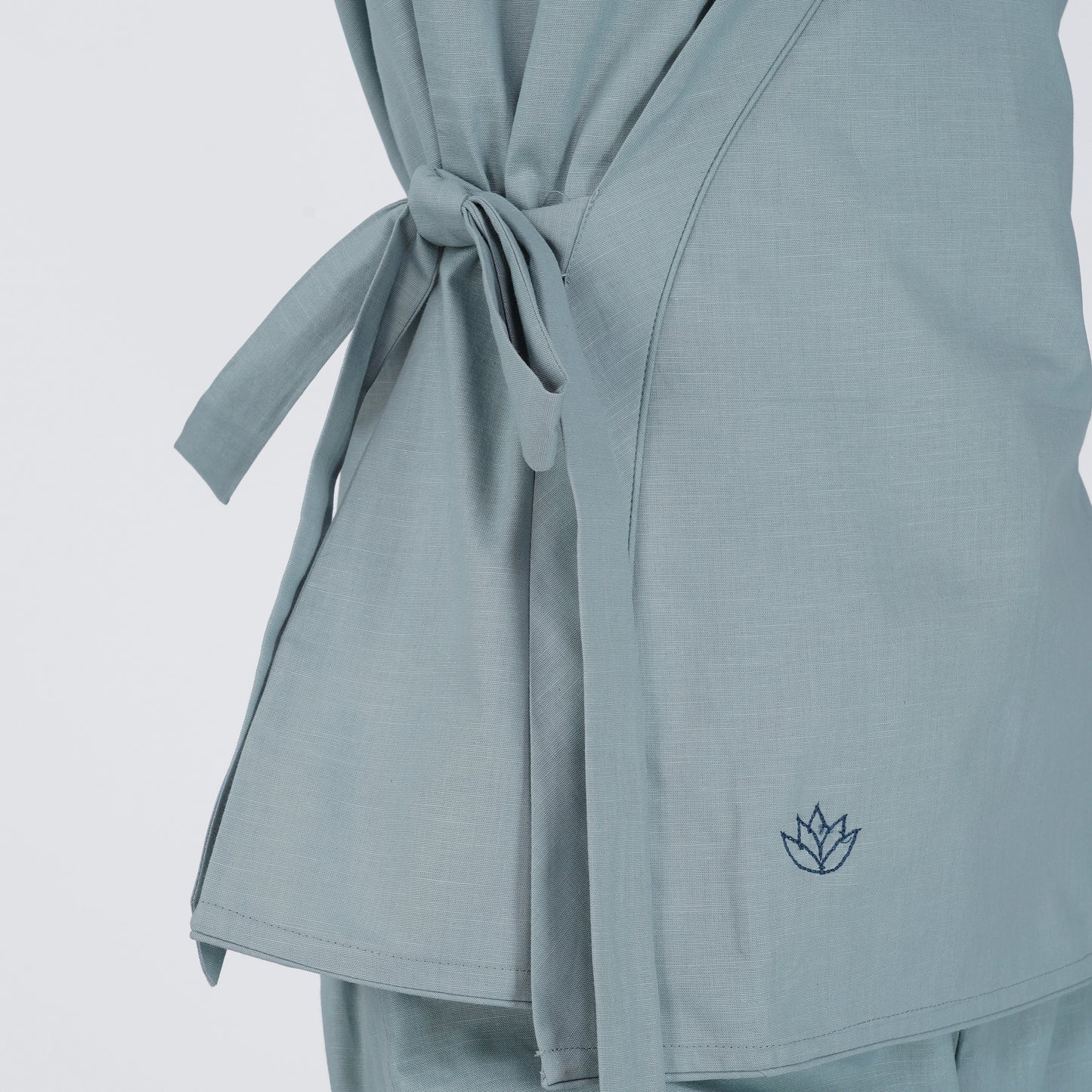 Dharma Top - Women's Cotton Yoga Top - Grey