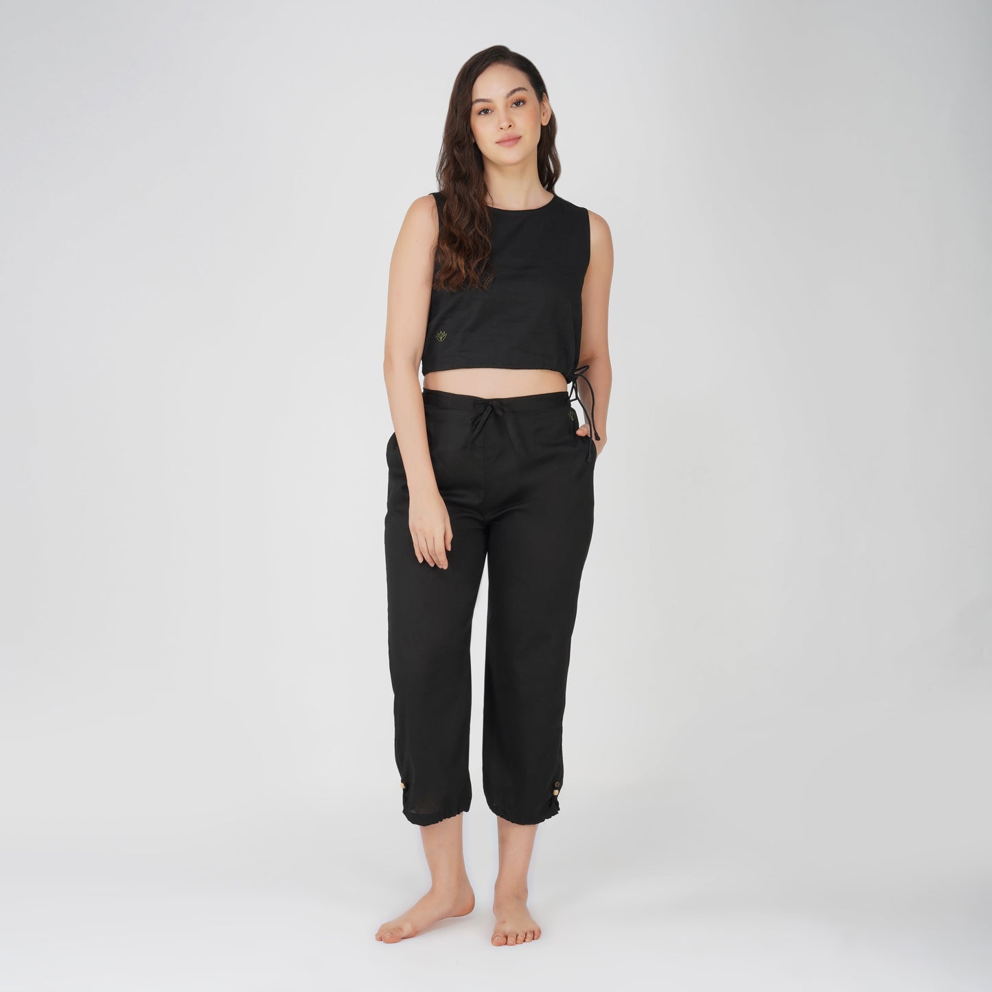 Ananda Matching Set - Women's Yoga Matching Set - Black