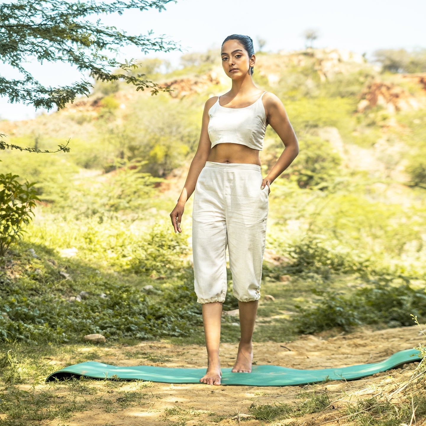 Cotton Yoga Pants For Women's |PRANA |AKISO