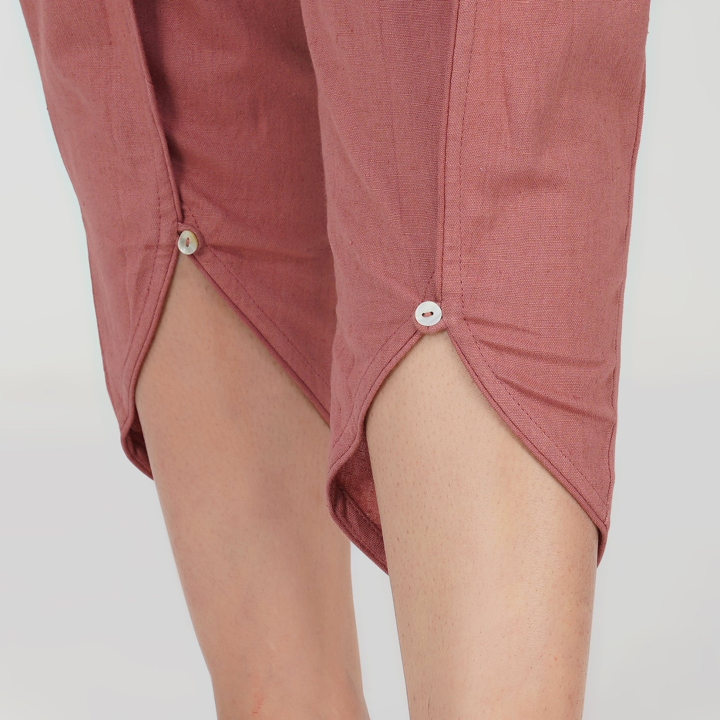 Surya Pant - Women's Cotton Yoga Pants - Pink