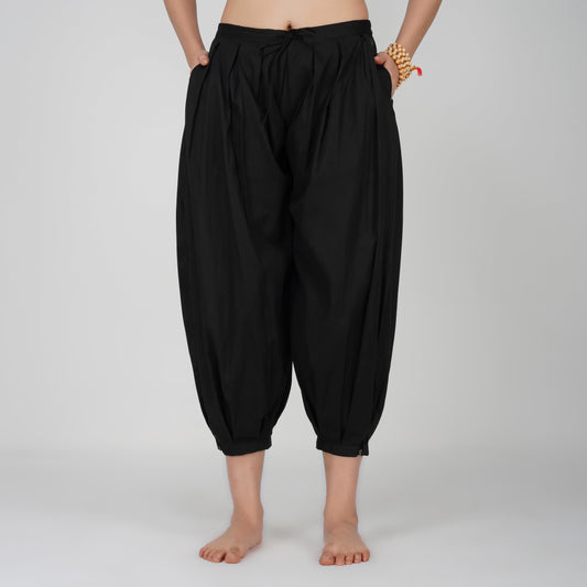 Chakra Pant - Women's Cotton Yoga Pants - Black