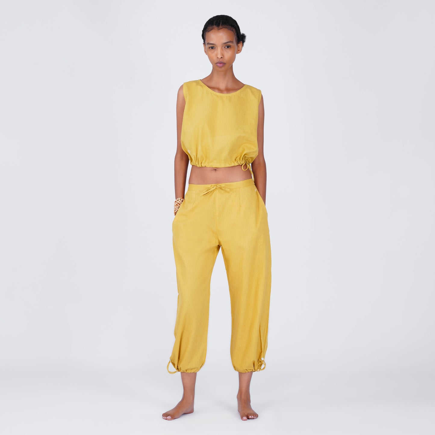 Ananda Matching Set - Women's Yoga Matching Set - Yellow