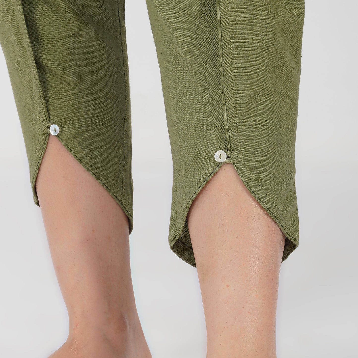 Surya Pant - Women's Cotton Yoga Pants - Green