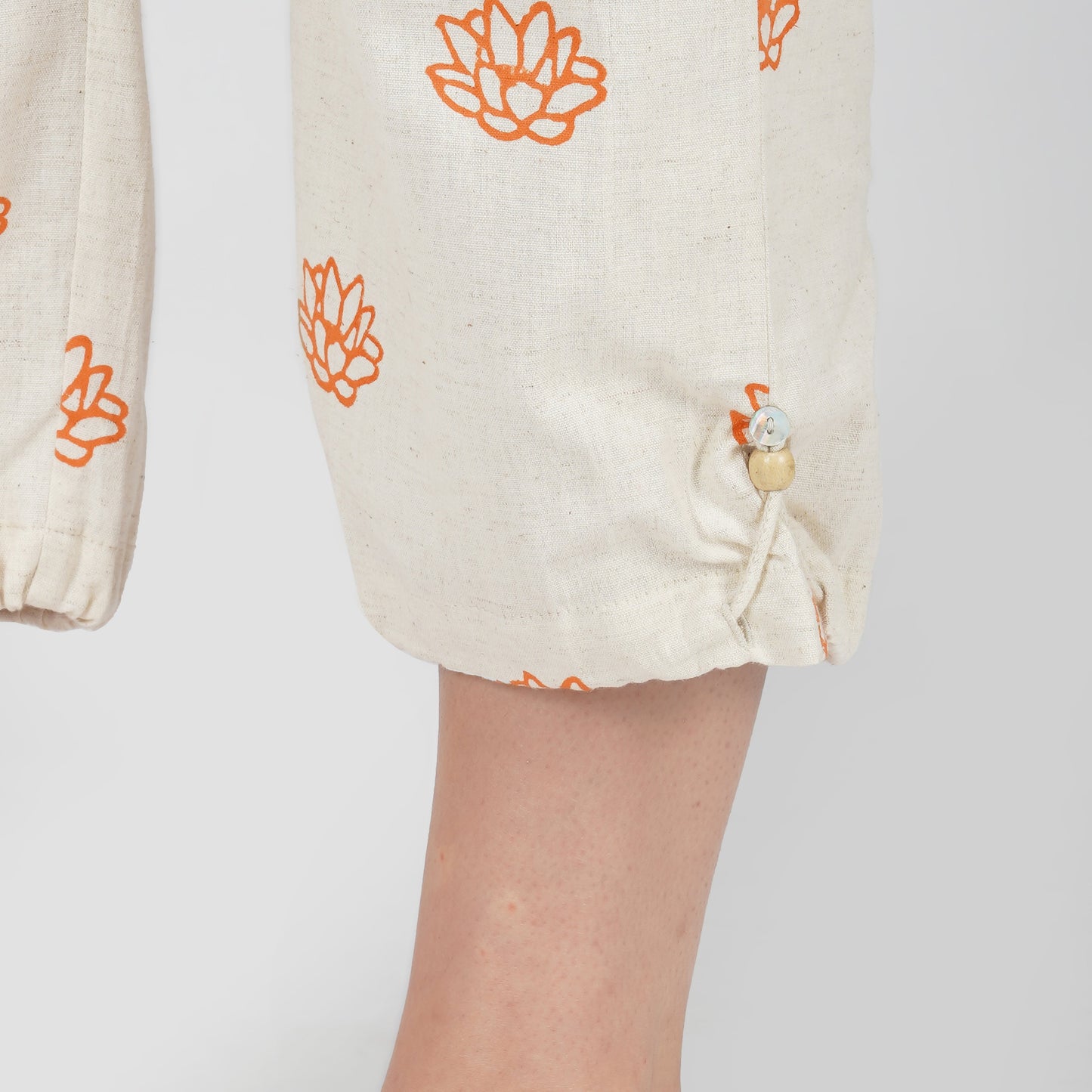 Ananda Pant - Women's Cotton Yoga Pants - Hand Block Printed