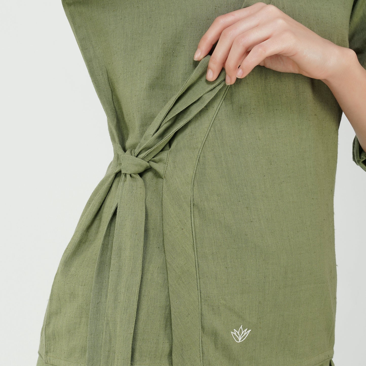 Dharma Top - Women's Cotton Yoga Top - Green