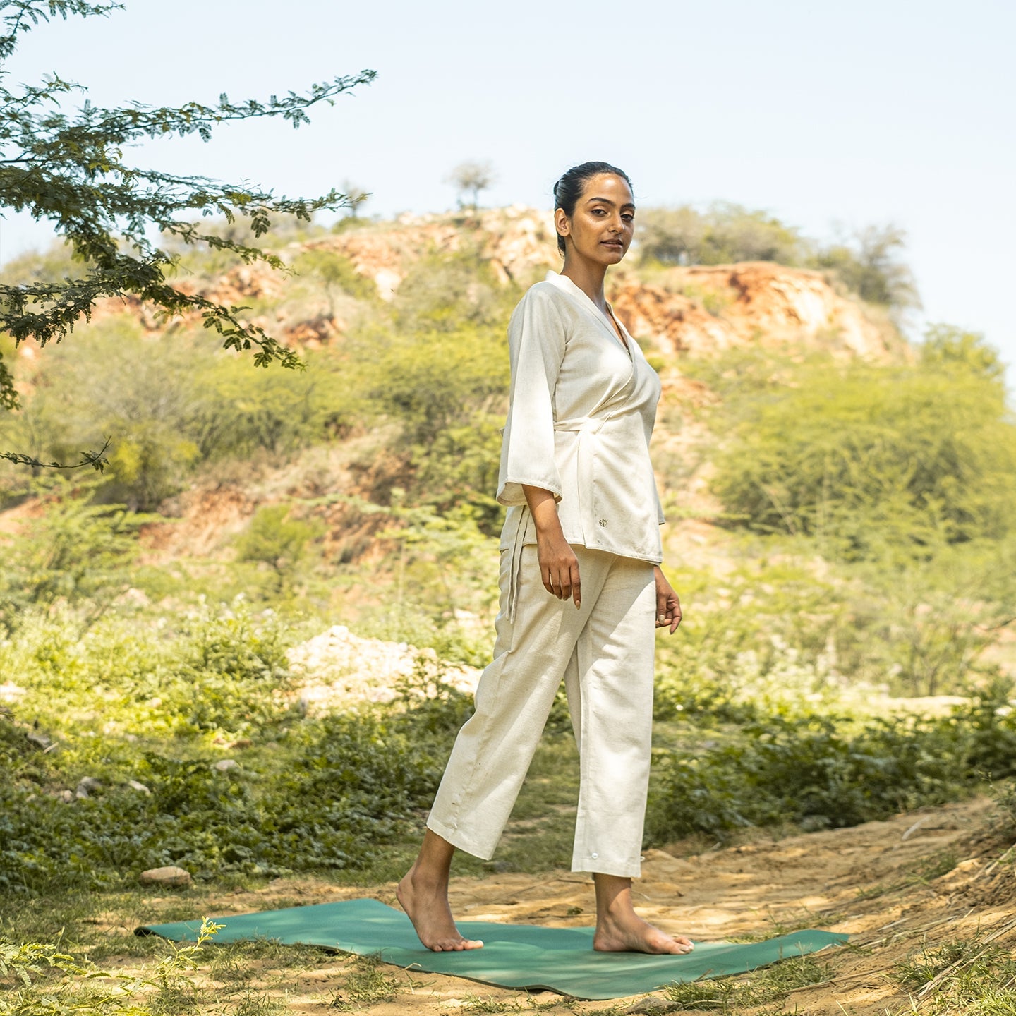 Cotton Pants & Cotton Yoga Top for Women |AKISO