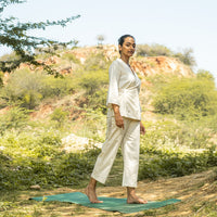 Cotton Pants & Cotton Yoga Top for Women |AKISO
