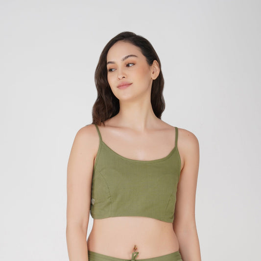 Prana Top - Women's Cotton Yoga Top - Green