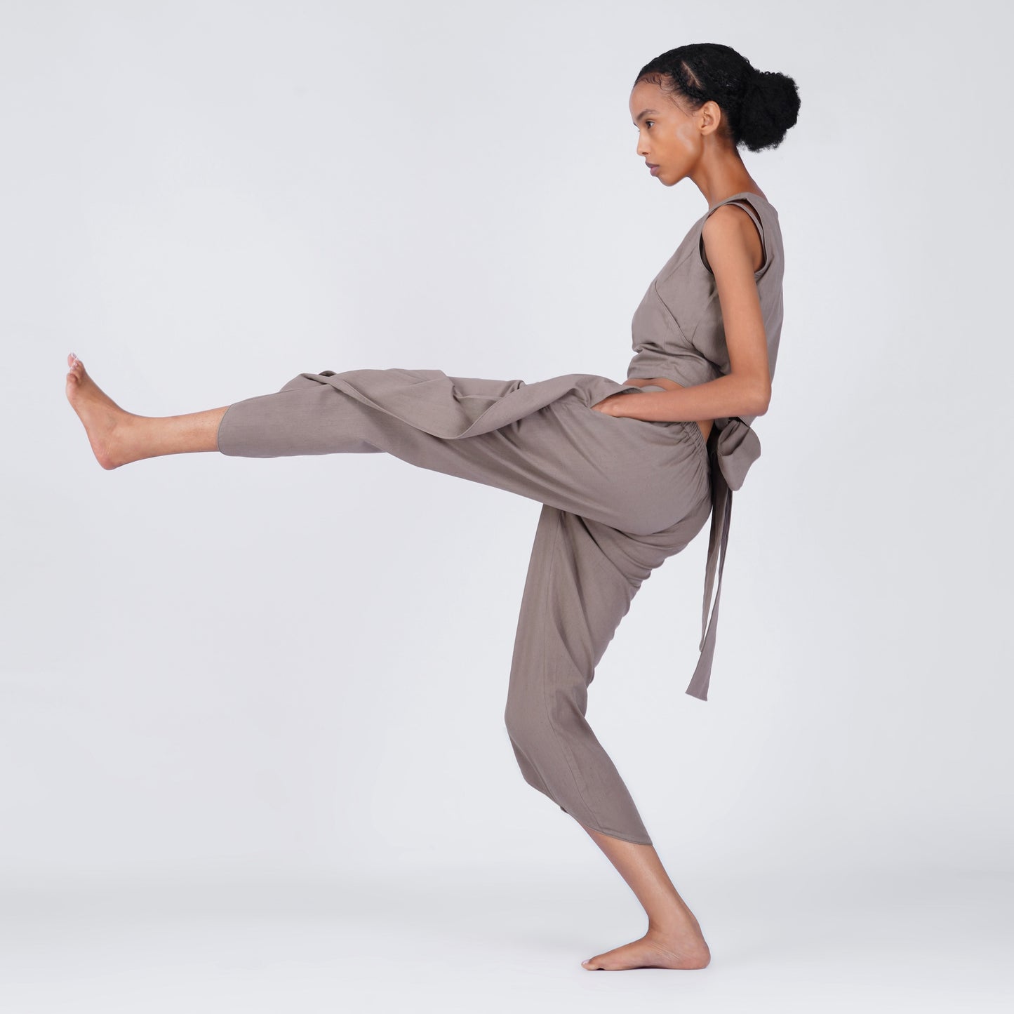 Dhara Matching Set - Women's Yoga Matching Set - Muted Plum