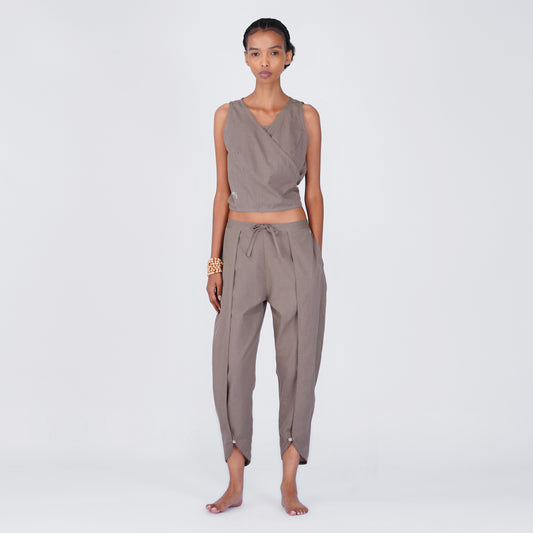 Dhara Matching Set - Women's Yoga Matching Set - Muted Plum