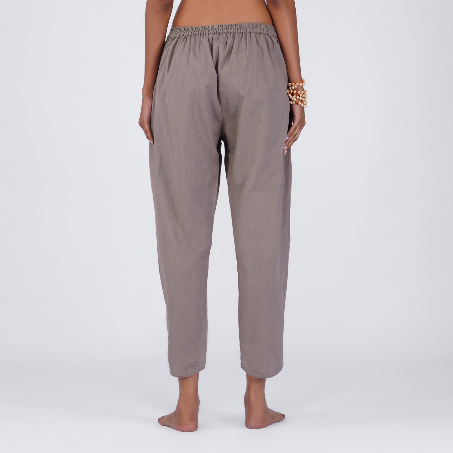 Surya Pant - Women's Cotton Yoga Pants - Muted Plum