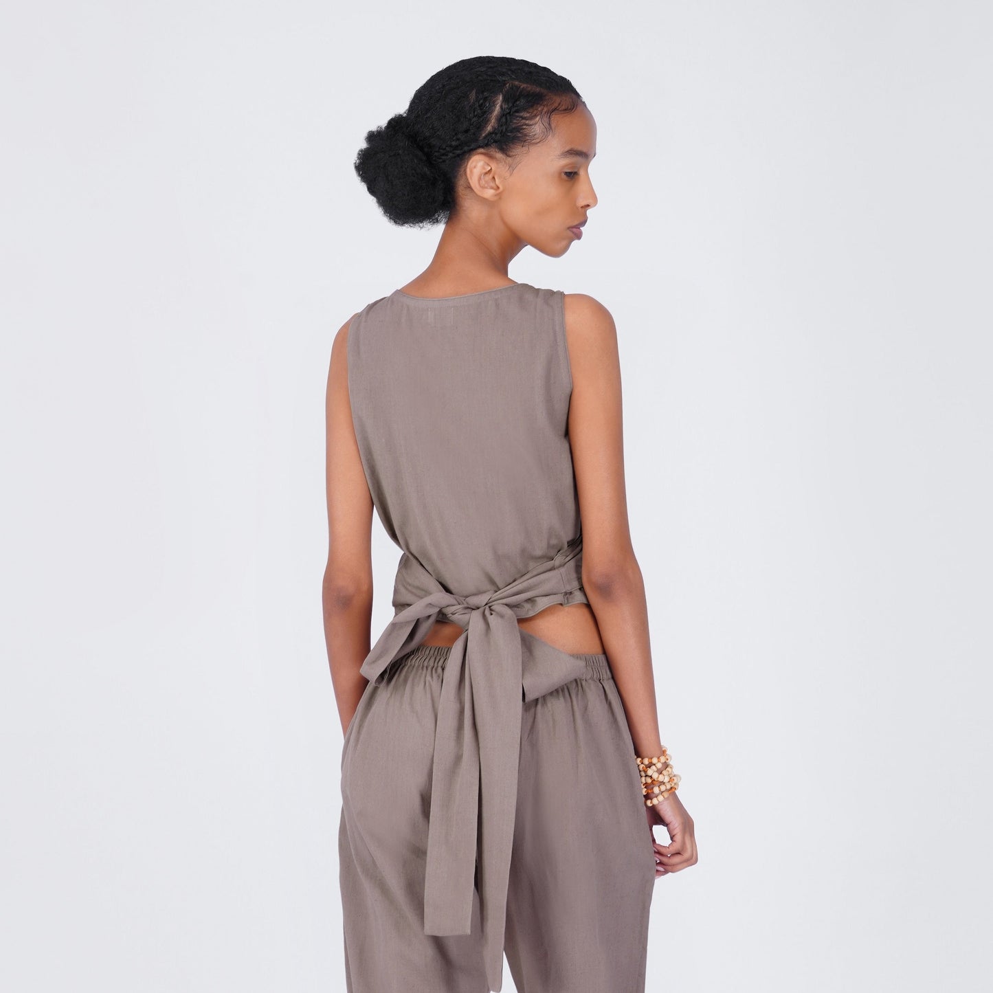 Dhara Top - Women's Cotton Yoga Top - Muted Plum