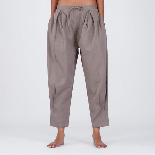 Tara Pant - Women's Cotton Yoga Pants - Muted Plum