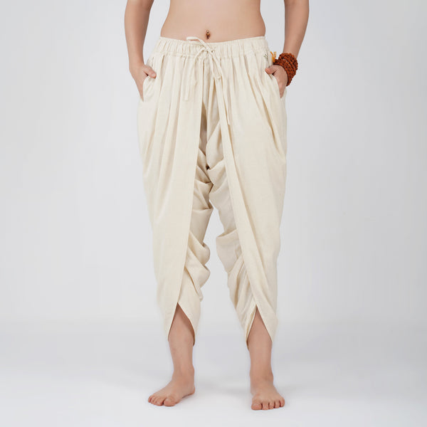 Akasha Pant - Women's Cotton Yoga Pants - Unbleached