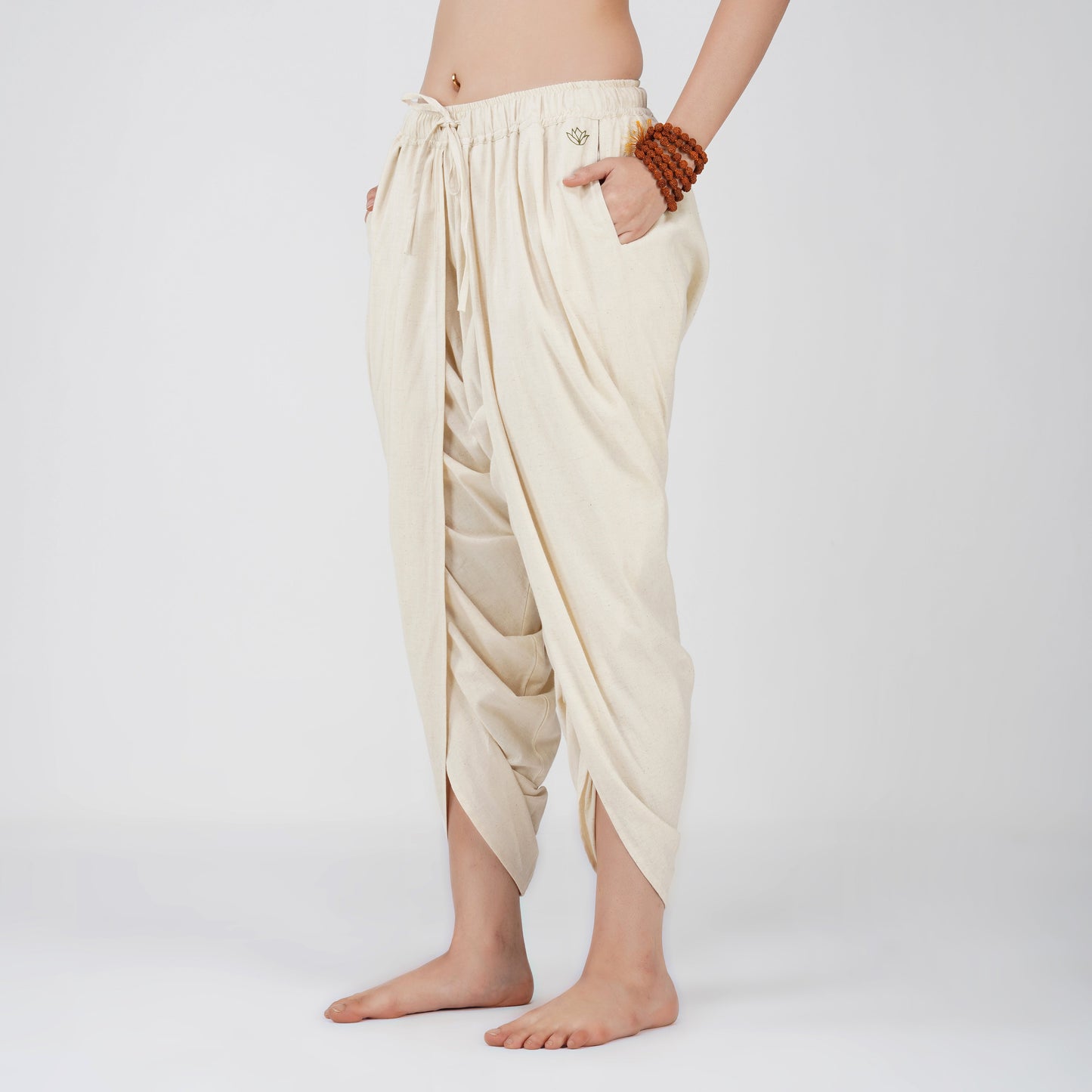 Akasha Pant - Women's Cotton Yoga Pants - Unbleached