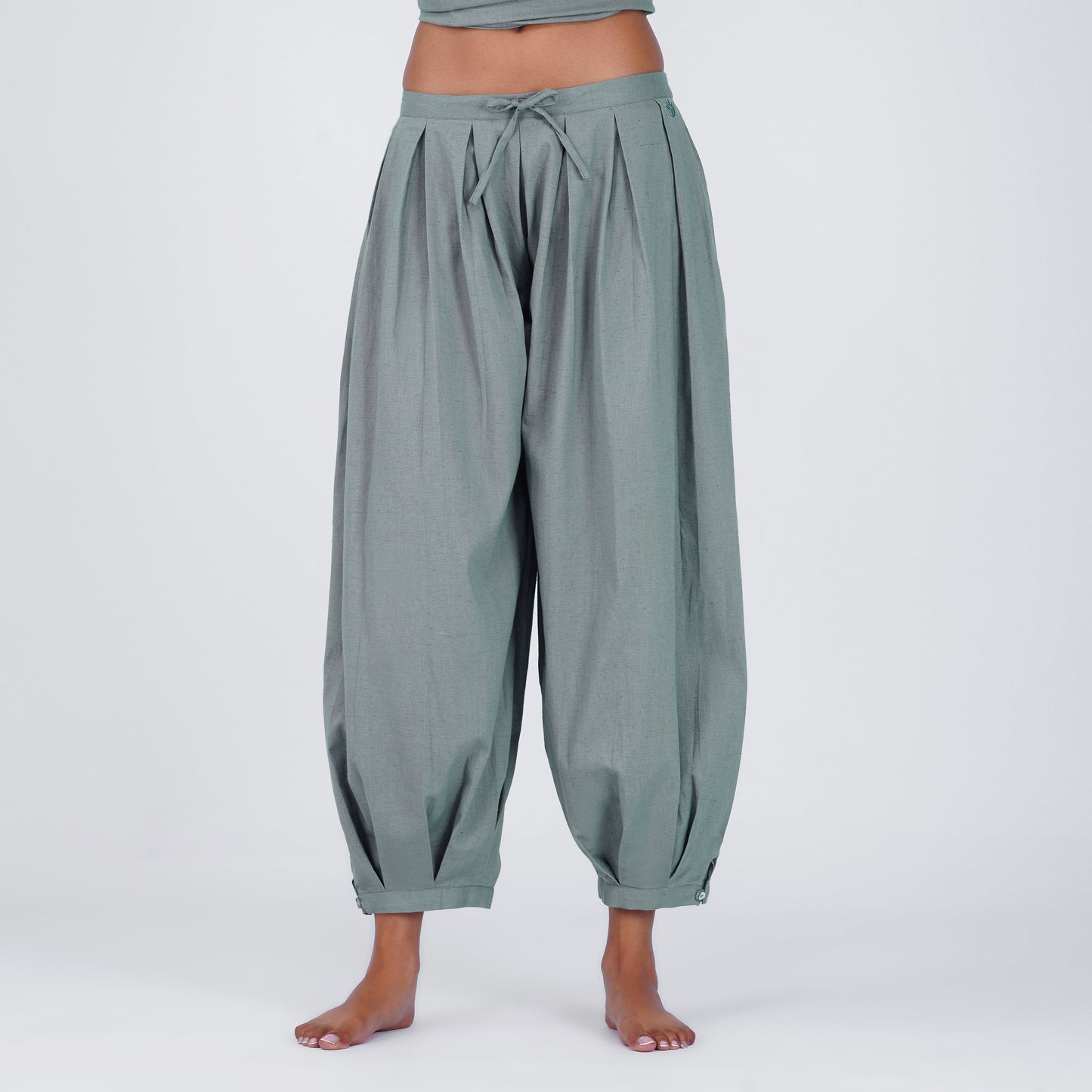 Chakra Pant - Women's Cotton Yoga Pants - Grey