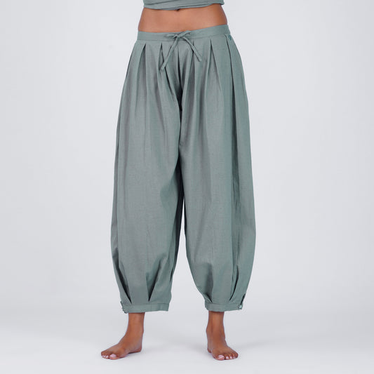Chakra Pant - Women's Cotton Yoga Pants - Grey