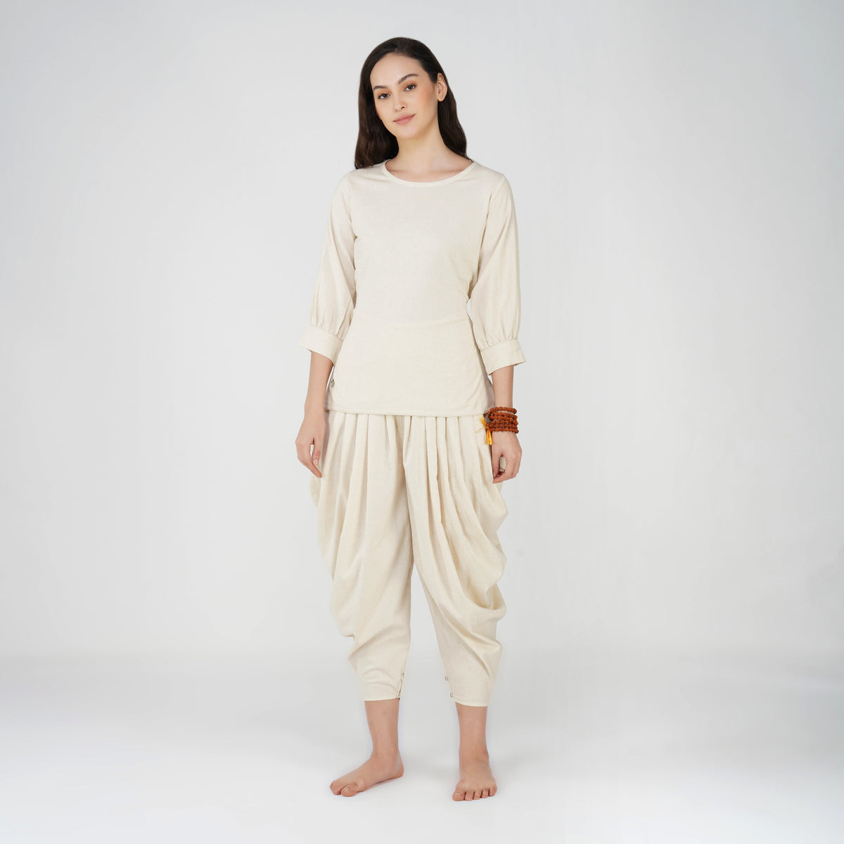 Buddhi Matching Set - Women's Yoga Matching Set - Unbleached — view 1