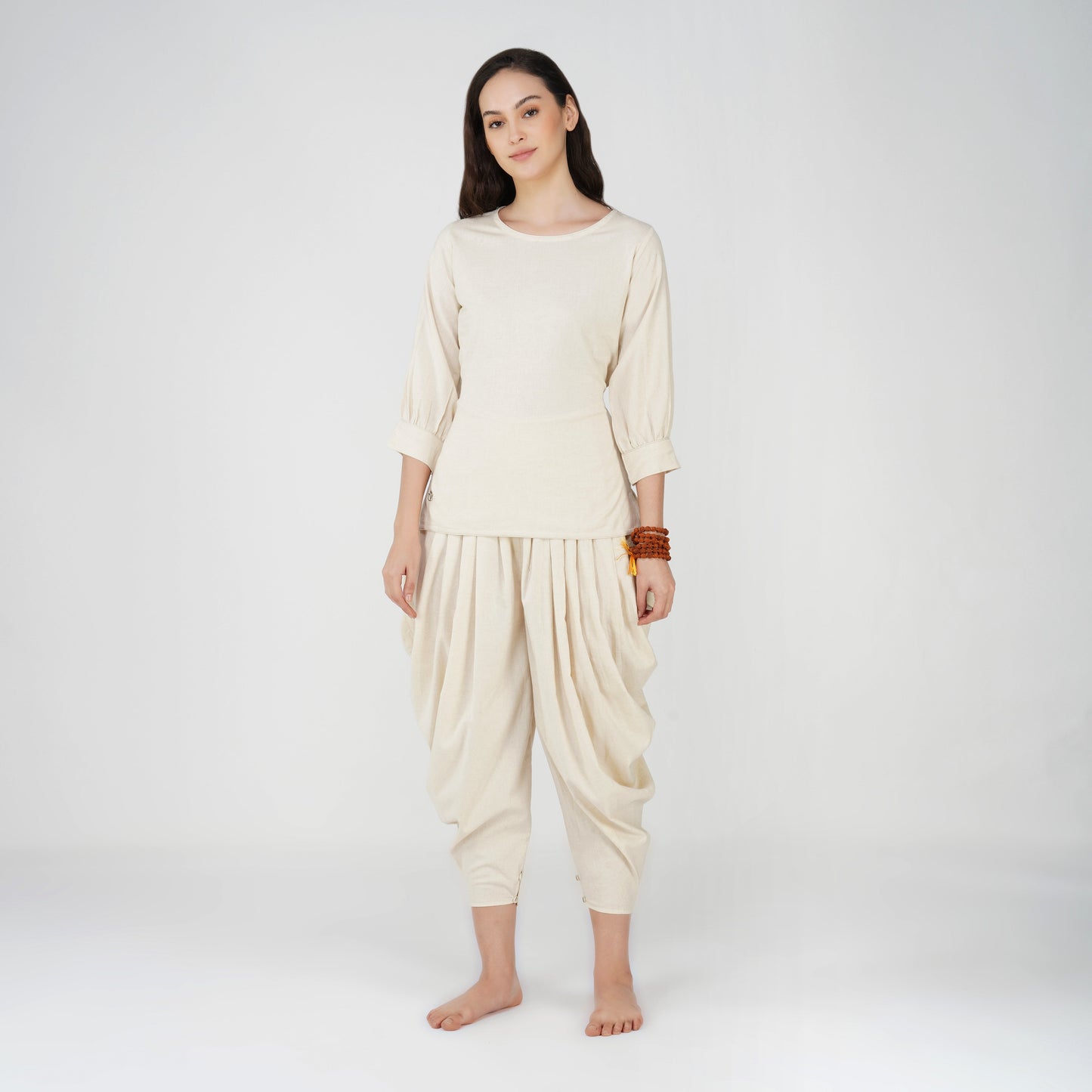 Buddhi Matching Set - Women's Yoga Matching Set - Unbleached