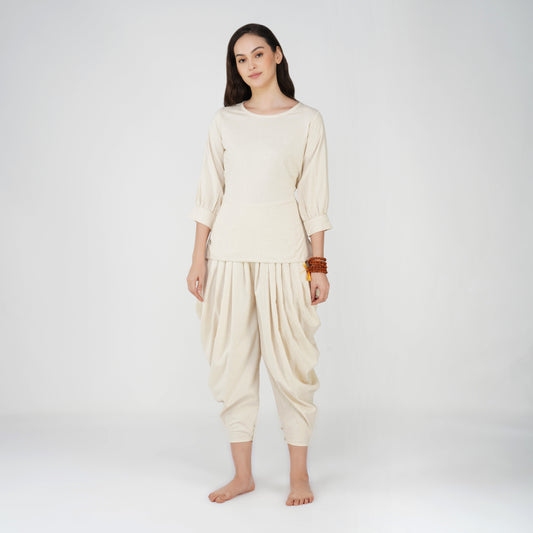 Buddhi Matching Set - Women's Yoga Matching Set - Unbleached