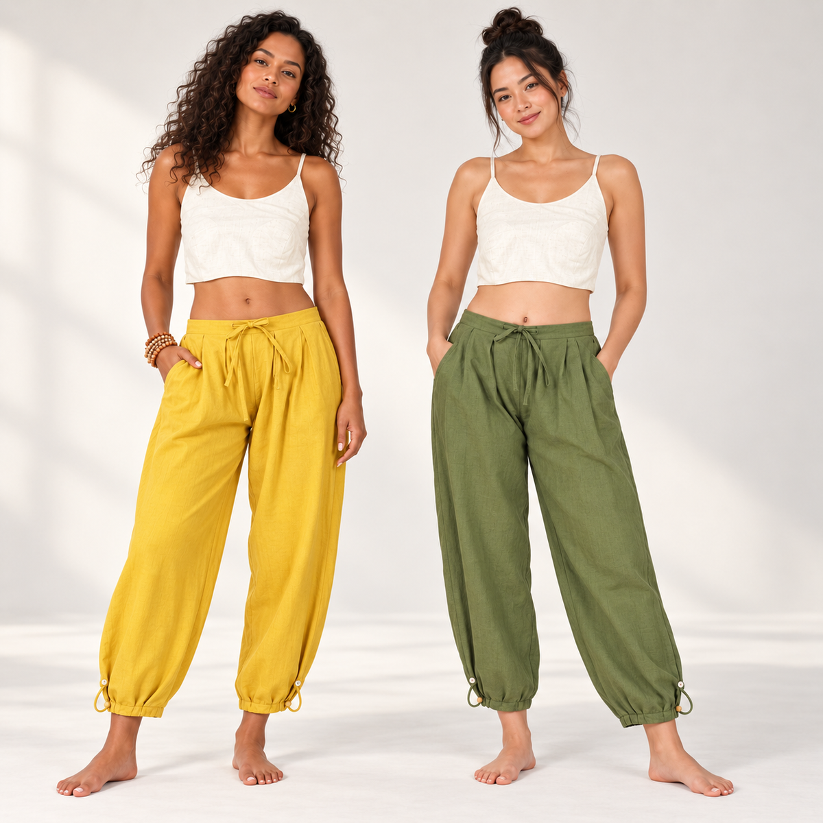 Ananda Yoga Pants - Set of 2 (Multi-colour Pack) — view 1