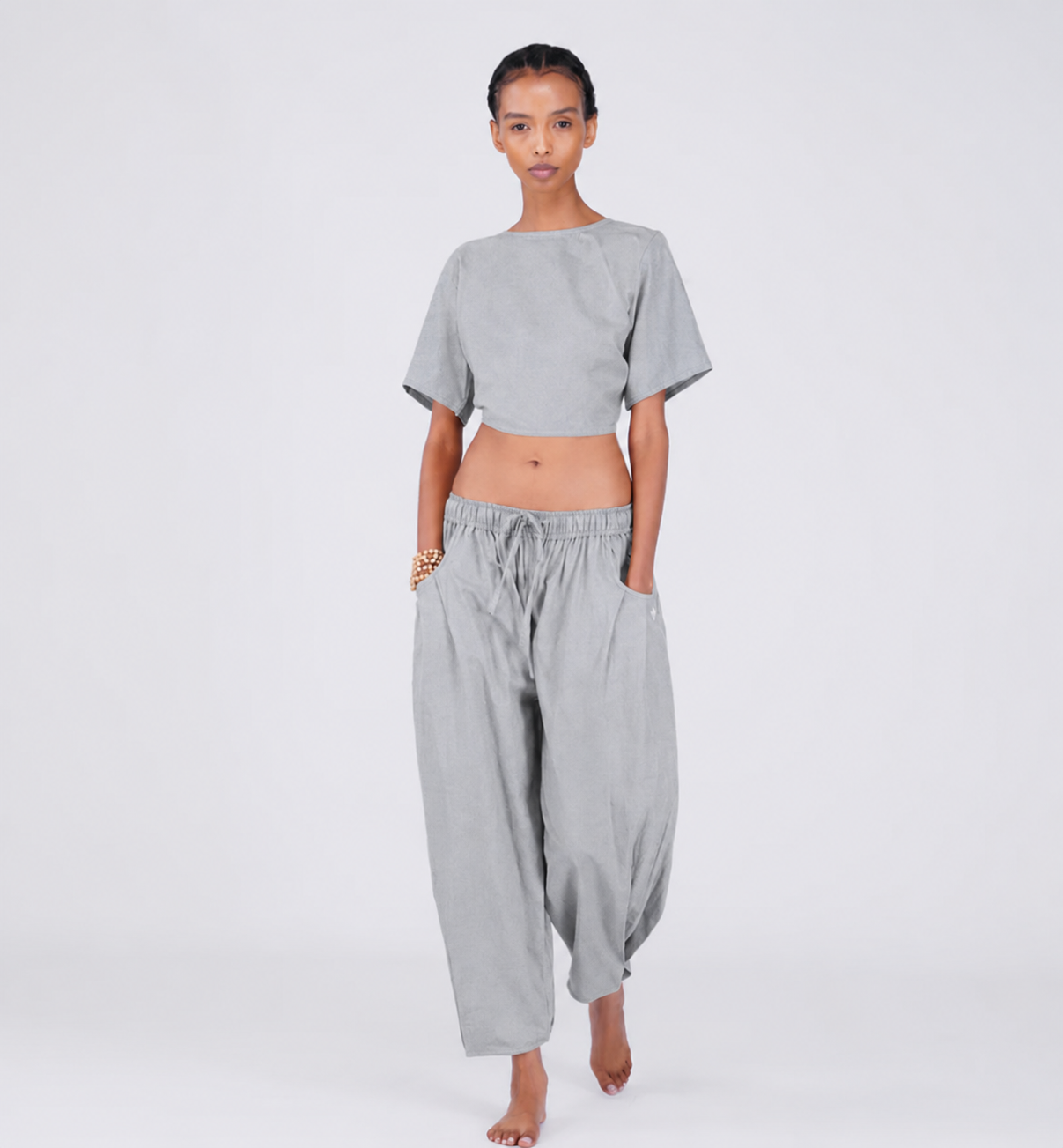 Soma Matching Set - Women's Yoga Matching Set - Grey