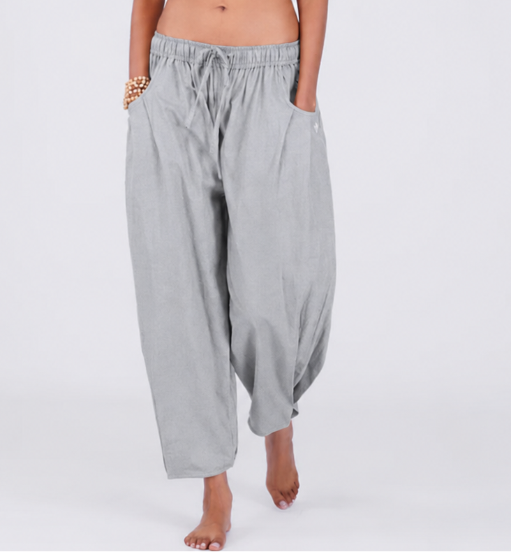 Soma Pant - Women's Cotton Yoga Pants - Grey