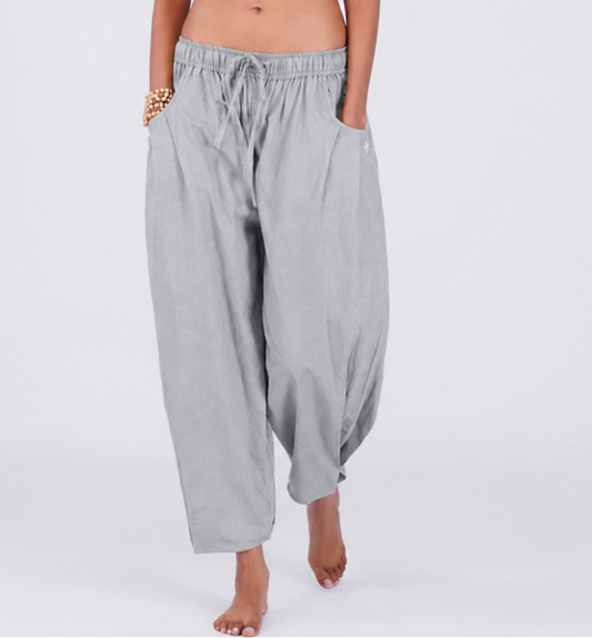 Soma Pant - Women's Cotton Yoga Pants - Grey