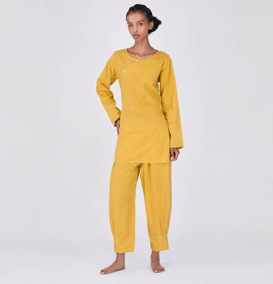 Tara Matching Set - Women's Yoga Matching Set - Yellow