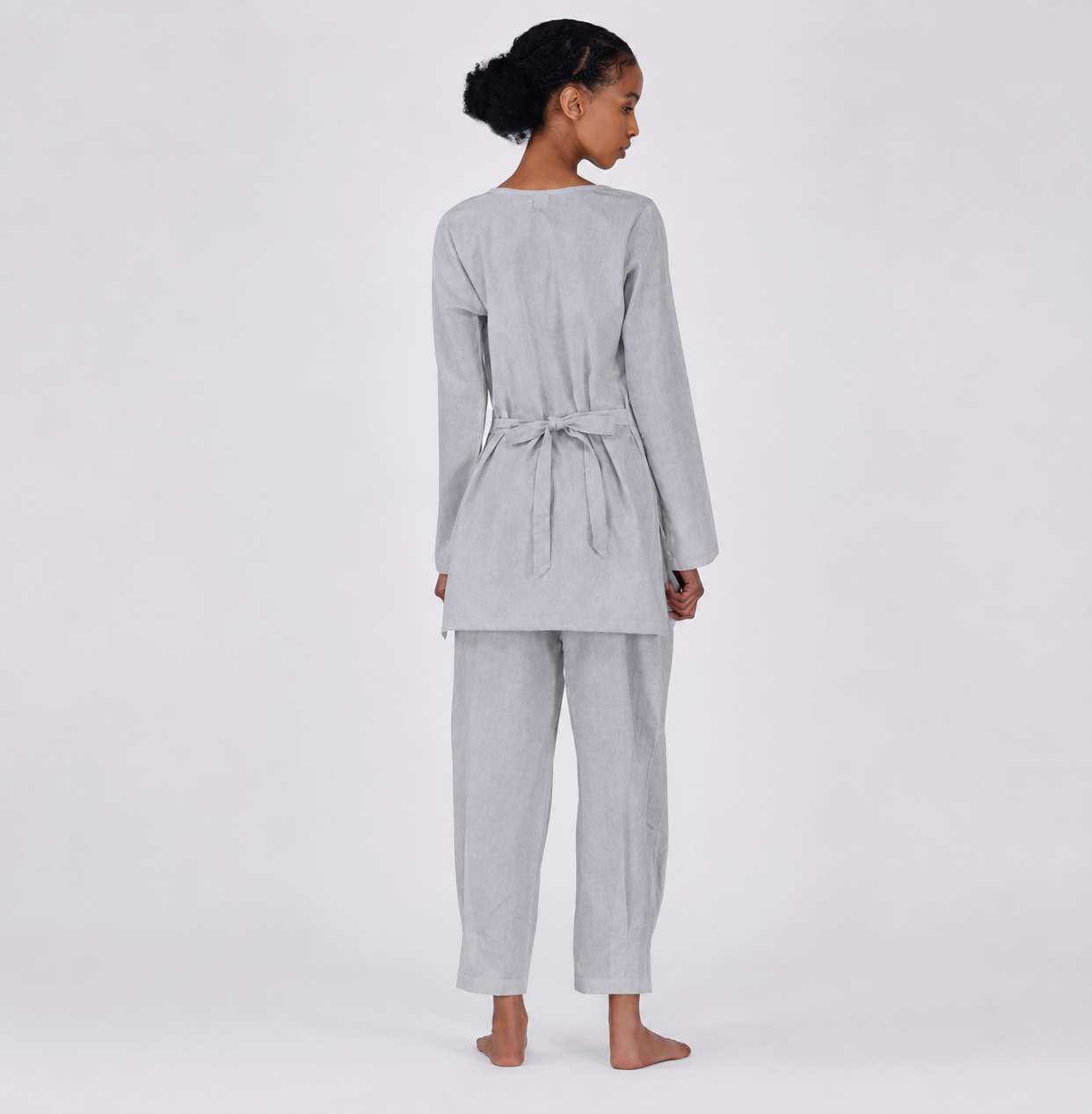 Tara Matching Set - Women's Yoga Matching Set - Grey
