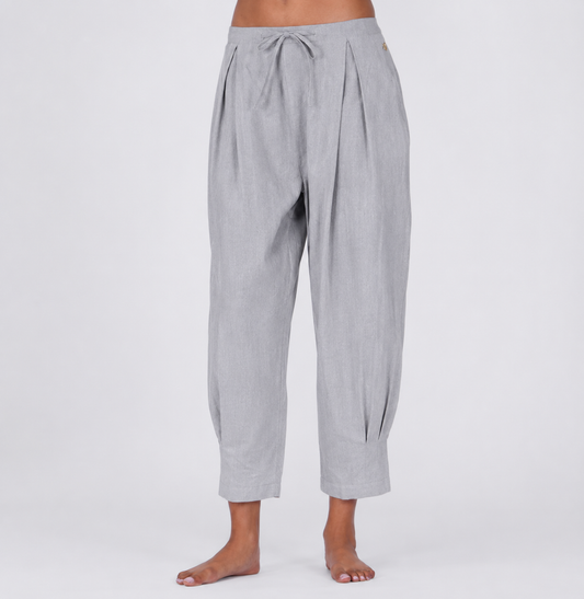 Tara Pant - Women's Cotton Yoga Pants - Grey