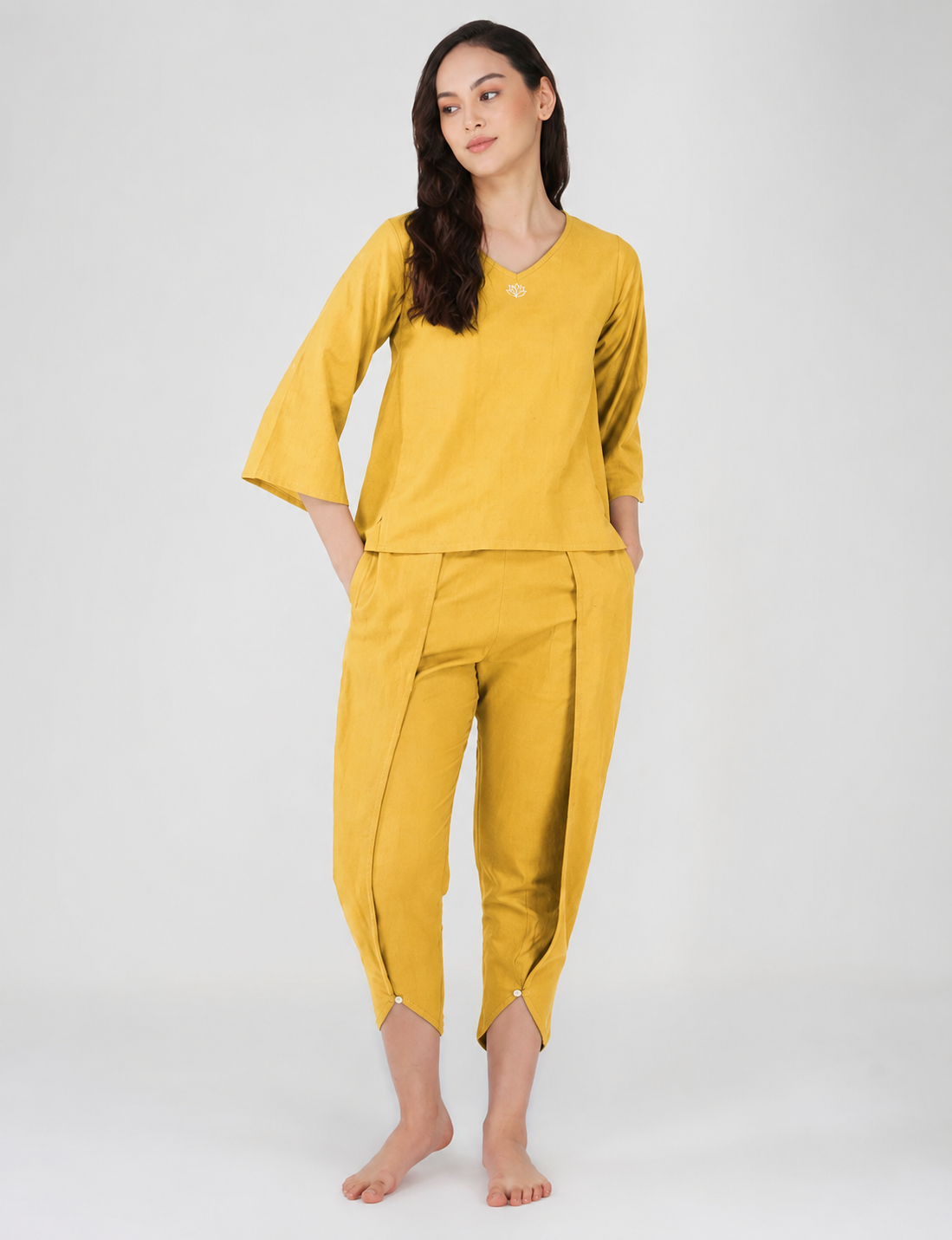 Surya Matching Set - Women's Yoga Matching Set - Yellow
