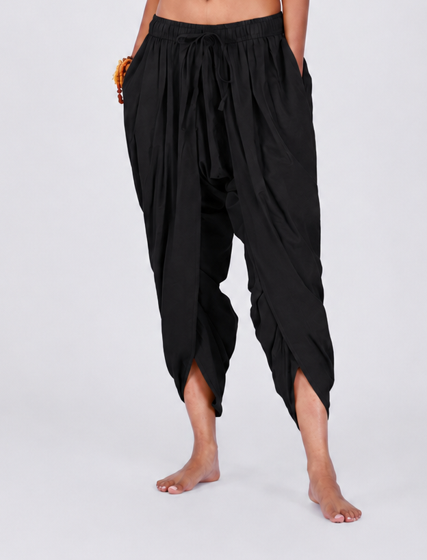 Akasha Pant - Women's Cotton Yoga Pants - Black